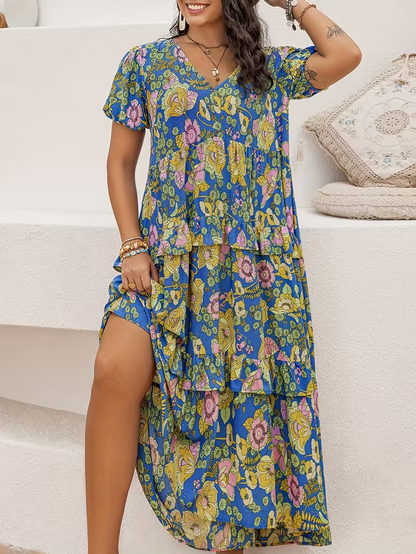 Sunlit Garden Tiered Dress