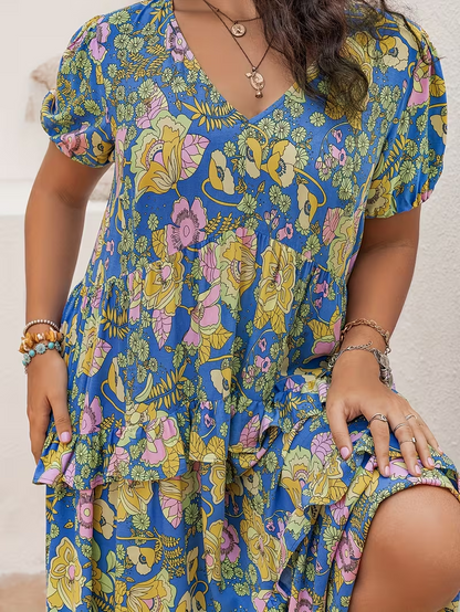 Sunlit Garden Tiered Dress