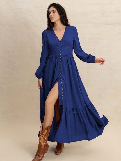 Maribel Vintage Button Maxi